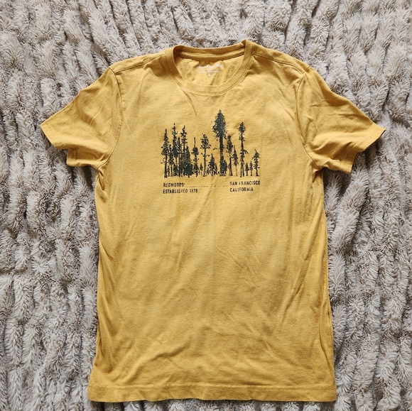 Banana Republic Other - Banana Republic size small yellow mustard short sleeves woodsy cottageco…